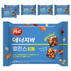 Post Balance Mini Energy Bar, 231g, 6 pieces / 포스트 밸런스 미니 에너지바, 231g, 6개