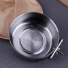 BESPORTBLE Stainless Steel Bird Bowl: 2 Pcs Bird Feeding Dish