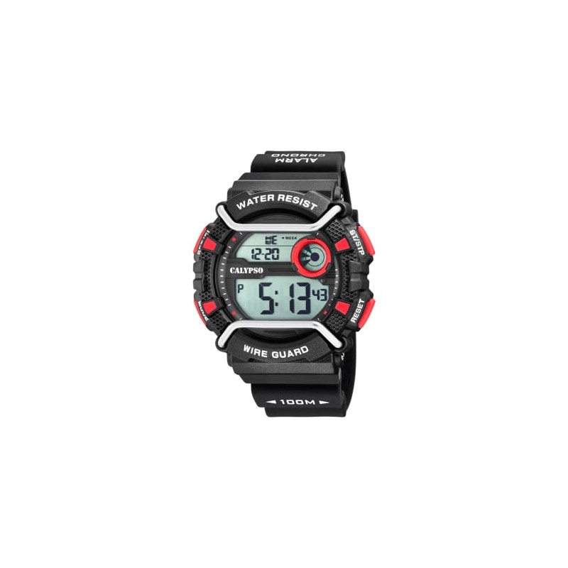 Calypso Watches Mens Digital Quartz Watch with Plastic Strap K5764/6