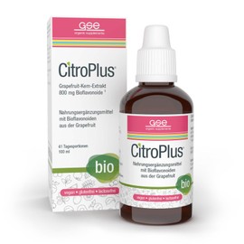 GSE CitroPlus 800 - Grapefruitkern Extrakt, 100 ml Grapefruit Tropfen in BIO-Qualität, reich an Bioflavonoide, 100% pflanzlich, vegan und ohne Zusatzstoffe