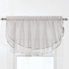 Stylemaster Elegance 60 by 24-Inch Sheer Voile Ascot Valance, Gold