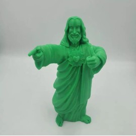 UNPAINTED Dogma Buddy Christ 3D Printed Model (Not Green)