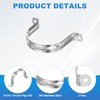 PATIKIL Saddle Band 75mm Inner Diameter 2 Hole Pipe Fixing