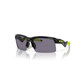 Oakley Youth OJ9013 Capacitor Rectangular Sunglasses, Polished Black/Prizm Grey, 63 mm