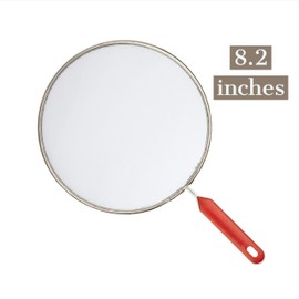 Frying Pan Grease Splatter Screen - Set of 3: 8,2", 10", 11,4" - Splatter Shield of Oil Splash with Handle - Splatter Guard Cover