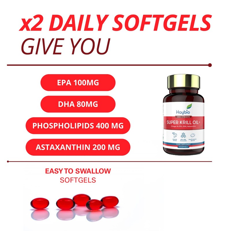 Krill Oil Capsules High Strength - Organic Joint Care Pain