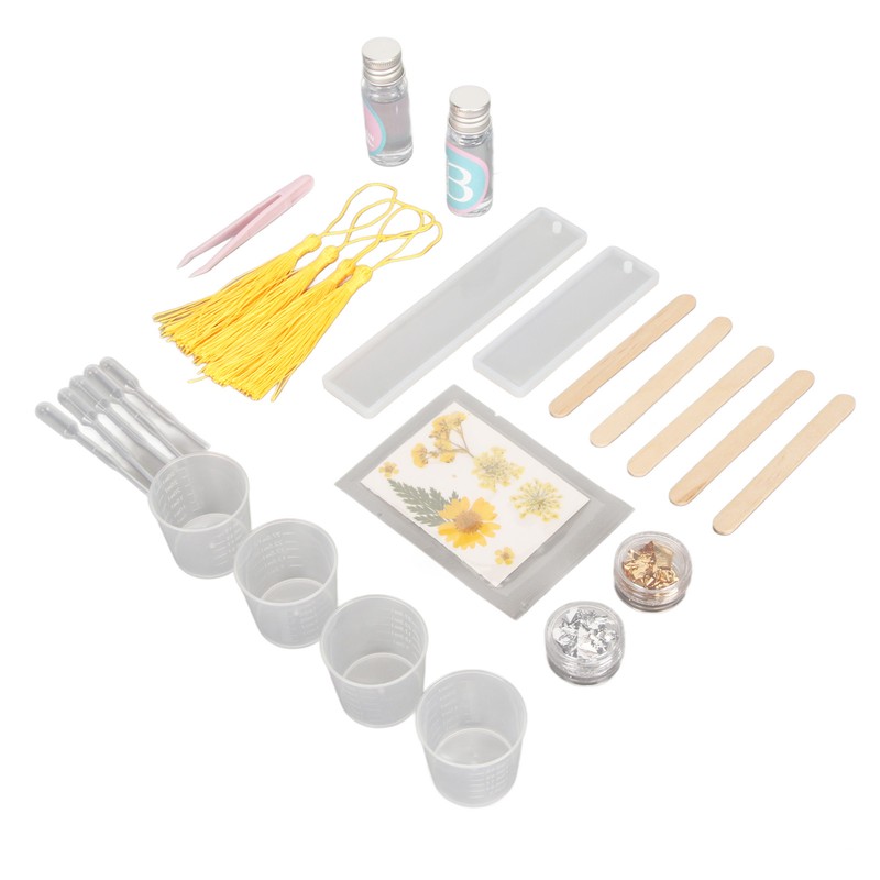 Bookmark Resin Molds Tear Resistant Reusable Bookmark Mold Tassels Kit