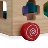 Relaxdays Wooden Cube from 3 Years, Wooden Sorting Box with