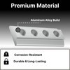 6PCS M6 T-Nuts for L-Track, Slide-in Fixing Plates, Silver Metallic
