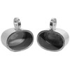 Rockville Pair Rockville 6x9 Polished Silver Aluminum Wakeboard Tower Speaker