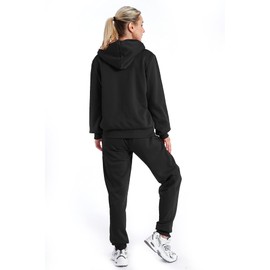 TanBridge Womens 2 Piece Sweatsuit Set Sherpa Lined Fleece Jogger Outfit Hoodie & Sweatpants Set