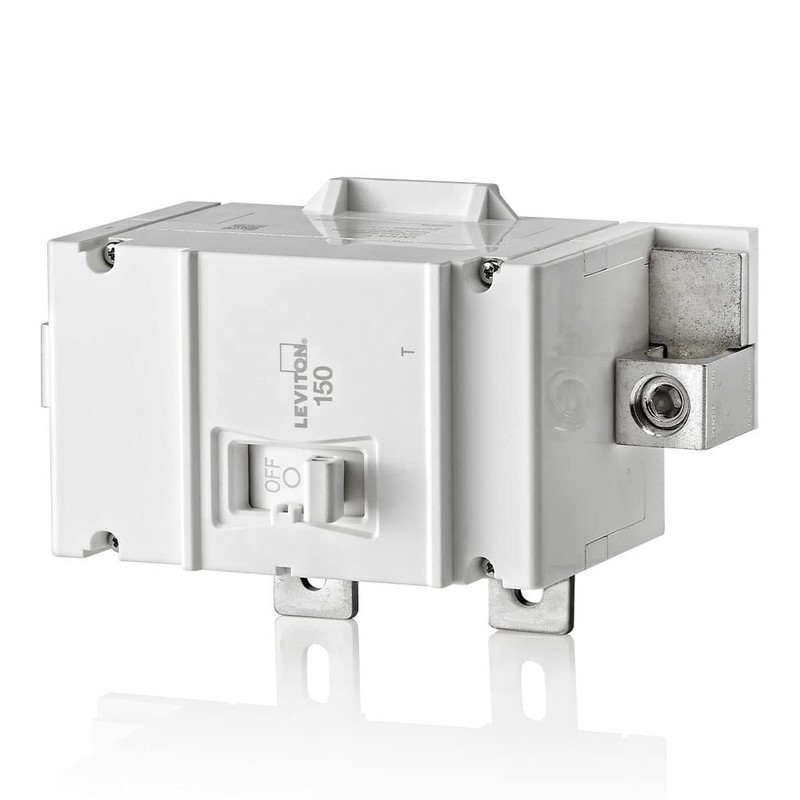 Leviton 150A 2-Pole Main Circuit Breaker, Thermal Magnetic, LM150-T, White