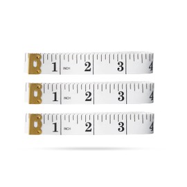Realm Double Sided Tape Measure, Suitable For Body Measuring, Sewing/Tailors Tape, Inches & CM's, 150cm / 60 inches (3)