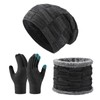 RENDIN Gorros Invierno Bufanda - Guantes Tactiles con Tejido de
