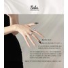 BIBII Nails Handmade Nail Tip, 3D Nails, Medium Long, Floral