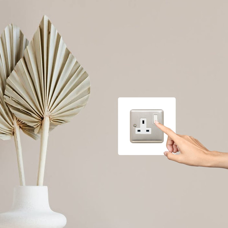 Single Socket Surround | Square | Acrylic Back Panel or