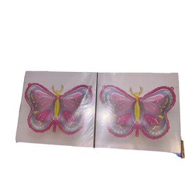 Flexmetal 2 Foil Helium Or Air Butterfly Balloons 26” Pink Purple Birthday 321 Party