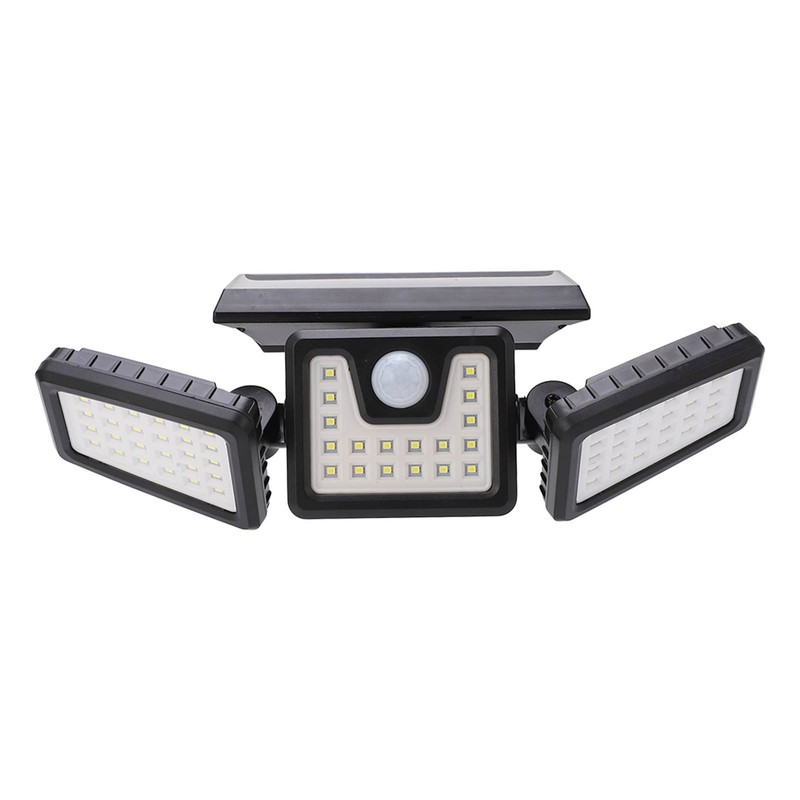 Outdoor Motion Sensor Light Solar Powered 3 Adjustable Heads IP65
