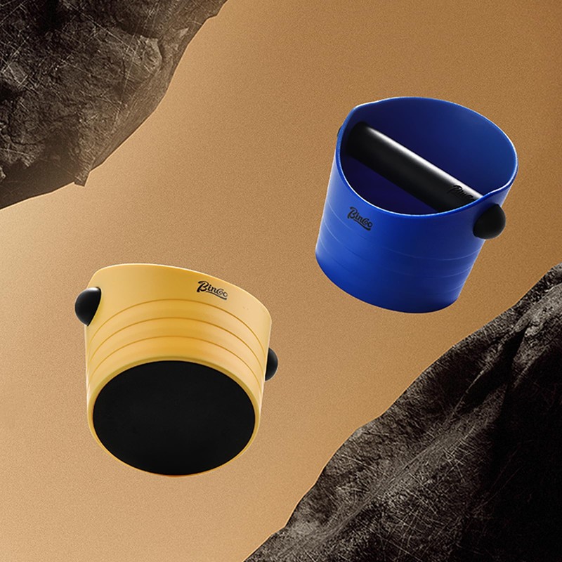 Espresso Knock Box, 0.5L Coffee Ground Knock Box,Shock-Absorbent Barista Style