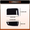 ACLONG Tow Mirror Cover Caps Glossy Black Left & Right