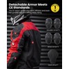 ILM Motorcycle Mesh Jacket with CE Armor and Detachable Waterproof