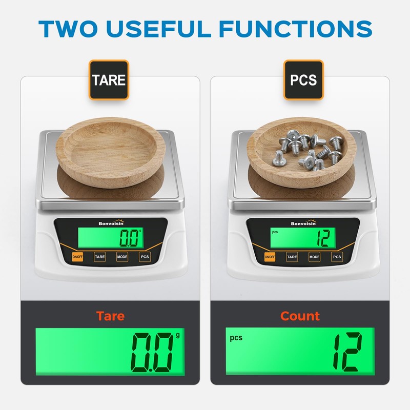 Bonvoisin Digital Scale 0.1 Gram Accuracy Precision Lab Scale 6000g