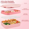 Bento Adult Lunch Box, 2000 ml Lunch Box with Compartments,