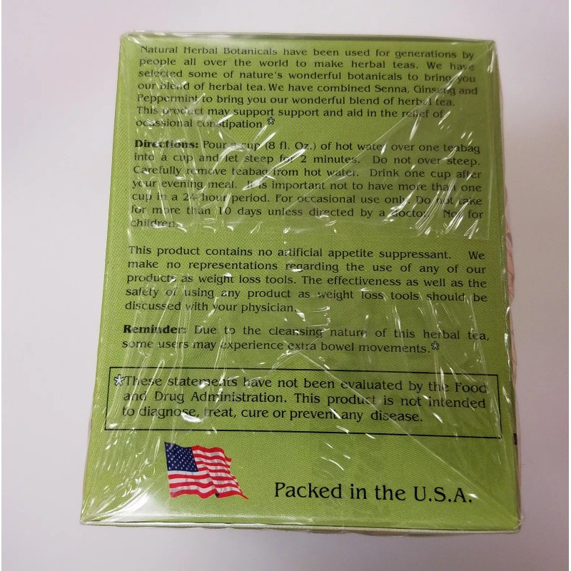 PANAX HERBAL TEA DELIGHT CLEANSE TEA WITH GENSING 20 TEA