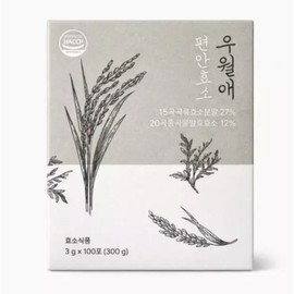 Woowooae Grain Enzyme 100 Packets Comfortable Fermentation Large Capacity Digestive Enzyme Rice Flour Flavor (100 Packets / 우월애 곡물효소 100포 편안 발효 대용량 소화 효소 미숫가루맛 (100포X1BOX), 100개, 3g