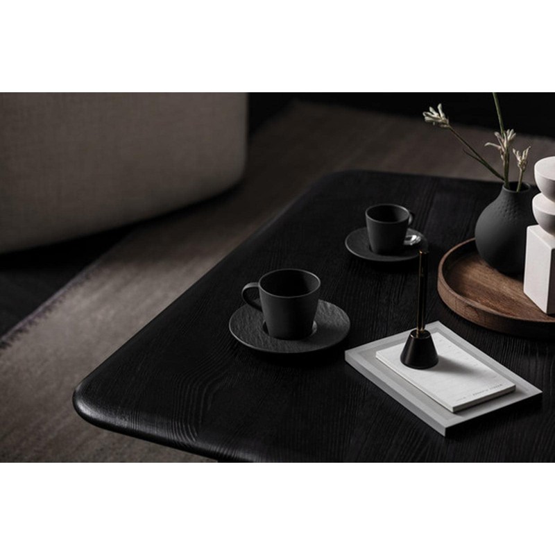 Villeroy & Boch Manufacture Rock 1042391290 Coffee Cup with Saucer