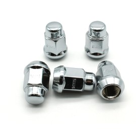 TEMO Set de 20 birlos de tipo alto cromados de 14 mm x 1,50