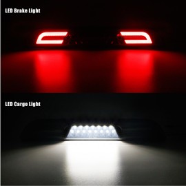 LED 3rd Brake Light Compatible With F150 2015-2024 Super Duty F250 F350 F450 F550 2017-2024, Ranger 2019-2024 Roof Cargo Lamp Pickup Truck Maverick 2021+High Mounted Stop Lights(No Camera)