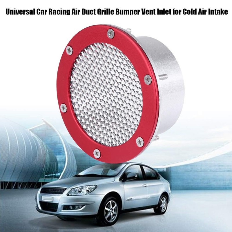 KIMISS Universal Car Air Radiator Grille Bumper Outlet for Cold