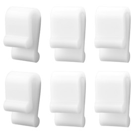 6pcs Dutch Oven Lid Protector Clips, Cookware Protectors for Stacking Bumpers Lifter Pan Accessories Dutch Oven Pot Protector Clips for Storage and Display of Dutch Oven Pots (White)