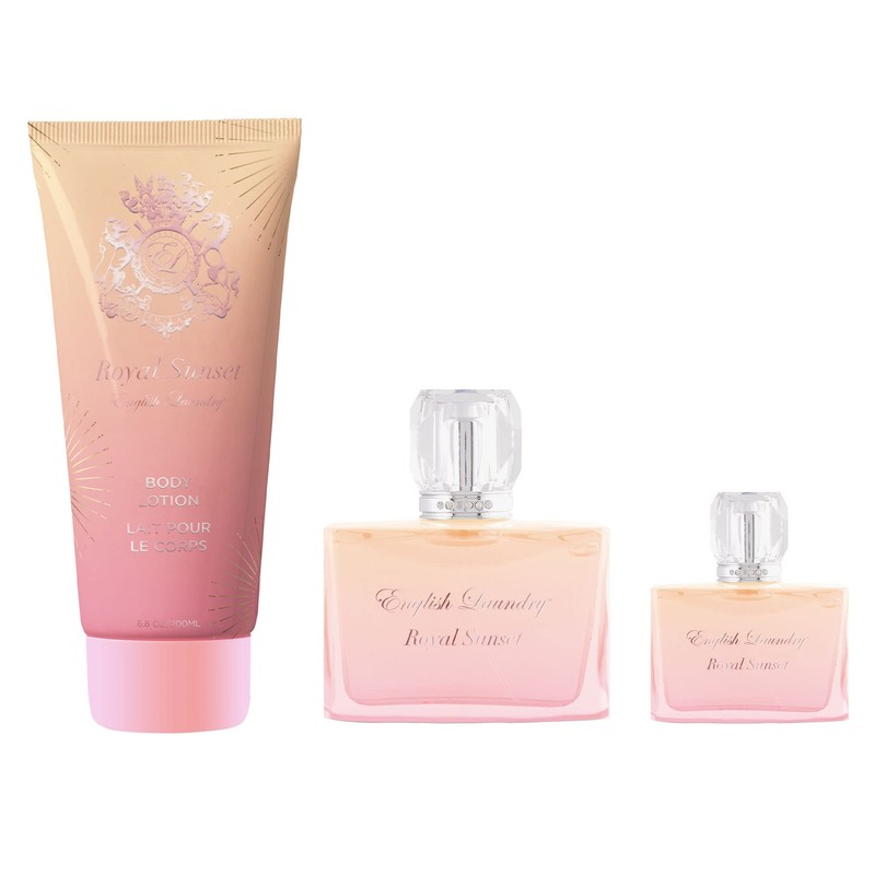 English Laundry Royal Sunset 3 Piece Gift Set EDP, 3.4