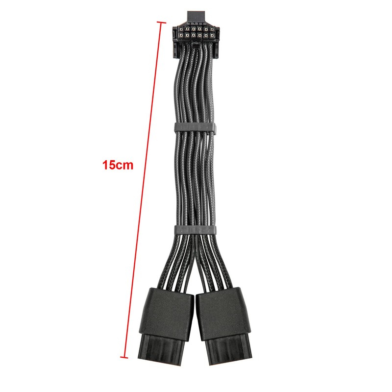 12VHPWR 90 Degree Adapter to 2X 8Pin: 16AWG 16 PIN