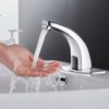 Touchless Bathroom Sink Faucet，Automatic Motion Sensor Faucets with 1 Hole
