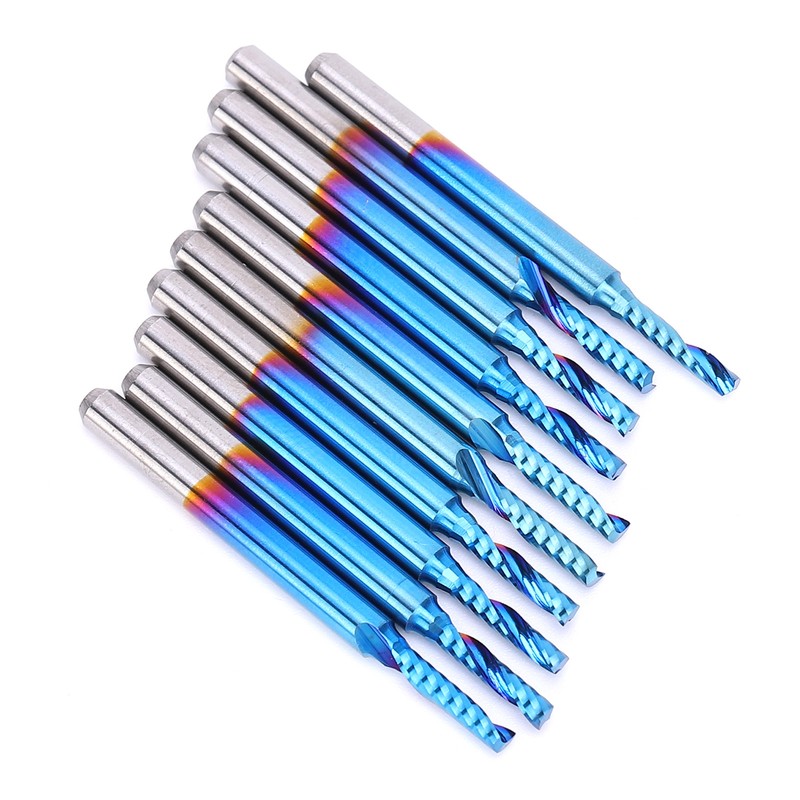 Spiral Mill Bit CNC Router Kit Carbide Tungsten Steel End