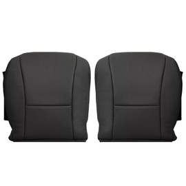 SecosAutoparts Front Driver & Passenger Side Replacement Bottom Perforated Leather Seat Covers Compatible with Lexus LS460 LS460 L LS600h 2007 2008 2009 2010 2011 2012#LA20 or LB20 Black