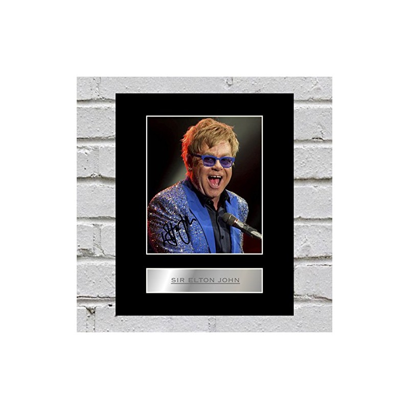Sir Elton John Signed Mounted Photo Display #3