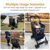 Newly Upgraded Portable Shopping Cart, 80 lbs Foldable Personal Grocery