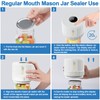 LOVE MOMENT Electric Mason Jar Vacuum Sealer Kit for Wide