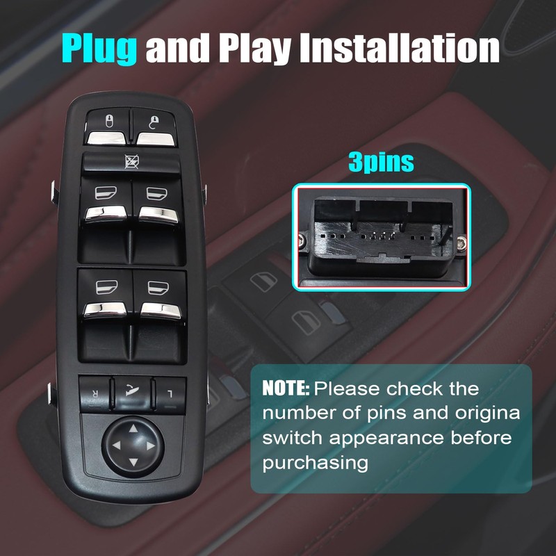 FZJDSD Master Power Window Switch Compatible with Maserati Ghibli Diesel