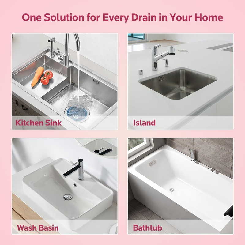 Foaming Drain Cleaner Clog Remover: Sink Cleaner Pipe Clogged Opener