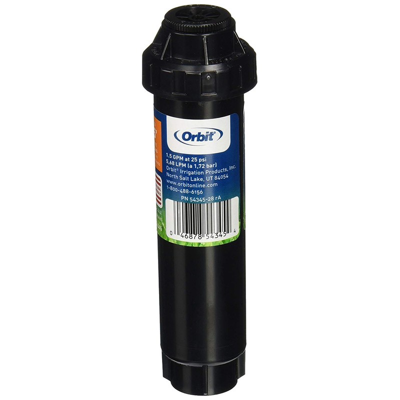 Orbit 54345 4" Pop-Up Spray Head Sprinkler with Half Pattern
