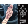 DIVAWOO DIVAWOO 12 Sheet Henna Tattoo Stencils, Hand Temporary Tattoo
