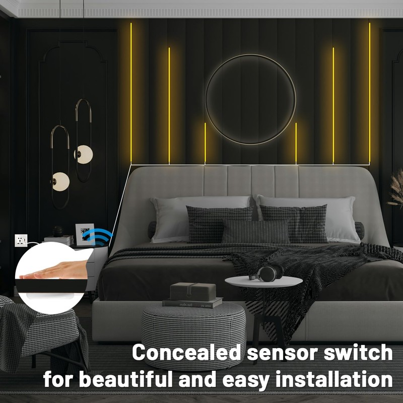 Lichaser 3.3FT USB COB LED Strip Light, 6 Rolls LED