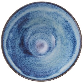 Awasaka TABATA Unofu Gold Color Blue Rice Bowl