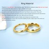 Lantine 2mm 4mm Titanium Ring Set High Polish Plain Dome