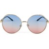 styleBREAKER 09020120 Women's Round Sunglasses with Tinted Polycarbonate Lenses and